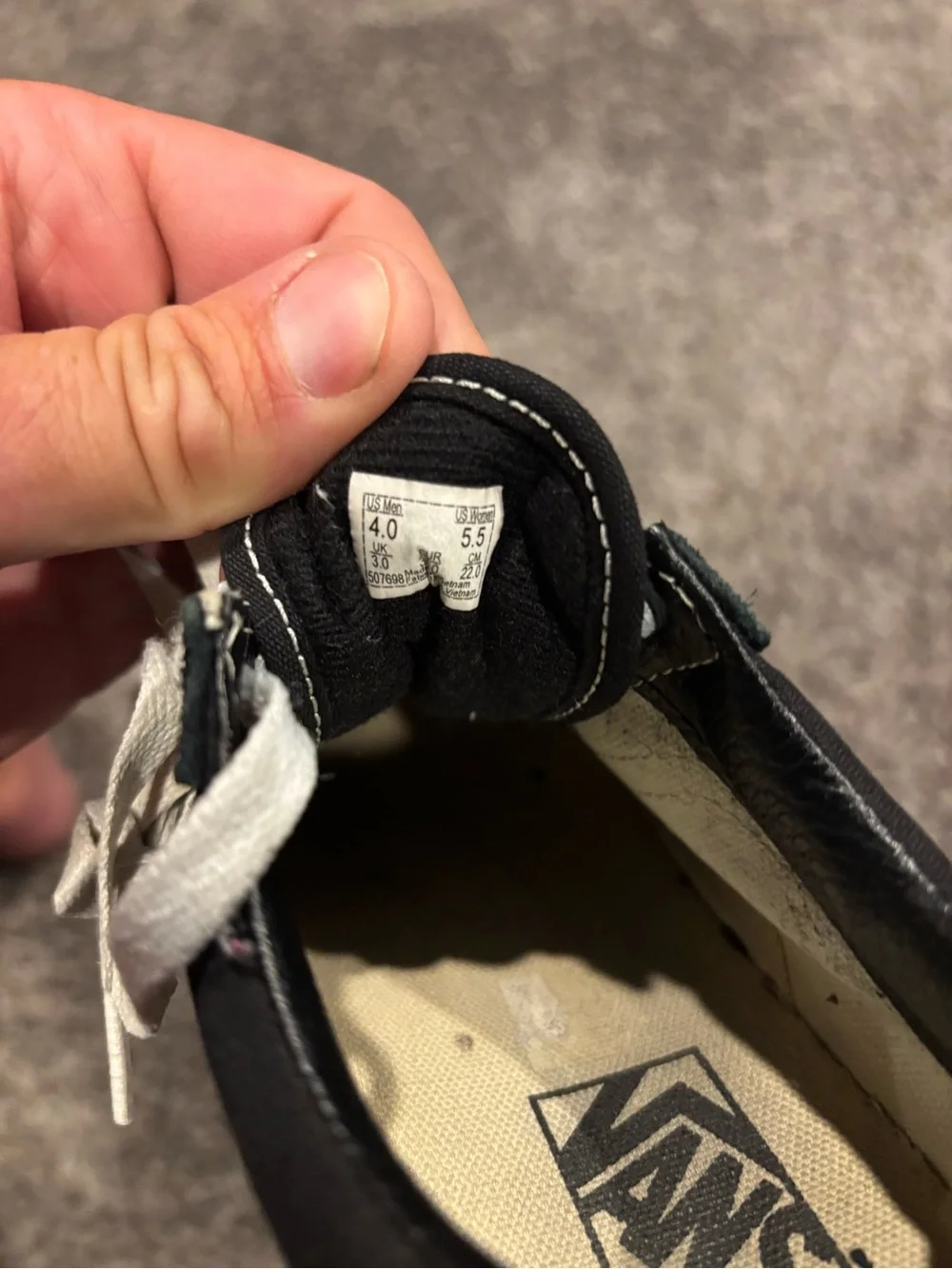 Vans Black and White Low-Top Skate Sneakers